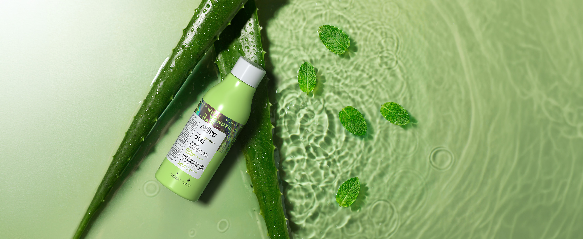 Emolientowy olej do włosów