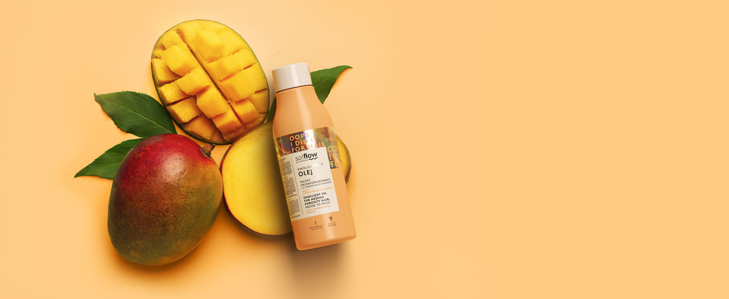 Emolientowy olej do włosów